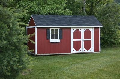 Shed with Landscaping